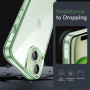 JETech Coque pour iPhone 15 6,1 Pouces, Anti-Jaunissement Étui de Protection Antichoc, Housse Anti-Rayures Dos Transparente (Ver