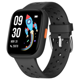 BIGGERFIVE Montre Enfant Non Connectée ou Connectée Librement, 1,8" Smartwatch Podomètre, Cardiofrequencemètre, IP68 Étanche, Mo