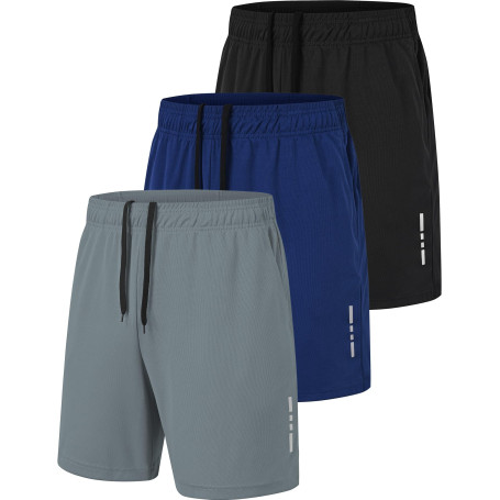 xtuwkzo Short de Sport Homme Séchage Rapide Bermuda Short Course a Pied Homme Running Gym Basketball Tennis Sportsear Bermudas a