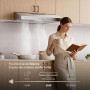 Soonye Hotte Aspirante 60cm Classe A+++, Hotte Cuisine,220 m³/h,Moteur sans balais,Évacuation ou Recyclage,Filtre au Charbon Inc