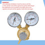 SWAWIS Réducteur de Pression Argon/CO2 pour Gaz de Protection MIG MAG WIG TIG Soudure 315 Bar Raccord W21,8 x 1/14" Regulateur d