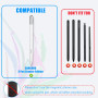 Lot de 2 Pointes Fines de Rechange en Alliage de Titane pour Samsung S Pen Creator Edition, Pointe de Prise de Notes précise et 