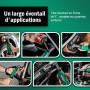 BATOCA S6 Mini Polisseuse Sans fil,Kit Professionnel pour Détail et l'entretien de Peinture,12V Polissage Voiture,Machine à Poli