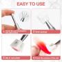 Qufiiry 300 PCS Nail Art Brosse Éponge, Eponge Babyboomer Ongle, Nail Art Éponge Dégradé, Utilisé pour Vréer une Variété de Moti