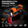 JDMCAR Booster Batterie Voiture 8000A - 14.8V Démarreur Batterie Voiture (jusqu'à9,0L Gaz/8,5L Diesel), Jump Starter avec LED, B