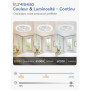 ZMISHIBO 50W Ventilateur de Plafond avec Lumière Ø50cm, 3 Couleurs, 6 Vitesses, Télécommande & Application, Mémoire, Luminosité 