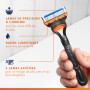 Gillette Recharges De Rasoir Fusion5 Pour Hommes, Pack De 20, AUTHENTIQUES, Cartouches Avec Bande Lubrifiante Et 5 Lames Pour Un