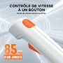 Litheli Souffleur de Feuilles sans Fil 20V, Souffleur à Batterie avec Batterie 2,0 Ah, Vitesse de l'Air de 137 km/h, Débit d'air