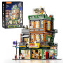 LUMIBRICKS Magasin de Disques Éclairé - Kit de Construction Modular Multi-Forme Street Fusion City Town Audio Shop 1980 Pièces p