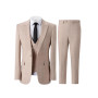 Solovedress Costume pour homme 3 pièces classique à carreaux pour homme, veste, pantalon, gilet pour mariage et affaires