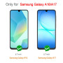 WFTE [Lot de 2 Verre Trempé pour Samsung Galaxy A17 5G / Samsung Galaxy A16 5G, 0,26mm Film de Protection D'écran avec Haute Tra