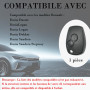 SUPALAN Coque Clé 1 pièces 2 Boutons Compatible pour Dacia Duster Sandero Stepway Logan Lodgy Dokker, TéLéCommande Coque Voiture