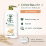 LE PETIT OLIVIER - Crème Douche Extra Douce & Hydratante - Lait D'Avoine - Pour Toute La Famille - PH Neutre Pour La Peau - Sans