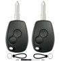 SUPALAND Coque Clé 2 pièces 2 Boutons Compatible pour Dacia Duster Sandero Logan Lodgy Renault Modus Clio Kangoo Twingo pour Ope