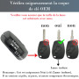 SUPALAND Coque Clé 2 pièces 2 Boutons Compatible pour Dacia Duster Sandero Logan Lodgy Renault Modus Clio Kangoo Twingo pour Ope