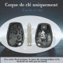 SUPALAND Coque Clé 2 pièces 2 Boutons Compatible pour Dacia Duster Sandero Logan Lodgy Renault Modus Clio Kangoo Twingo pour Ope