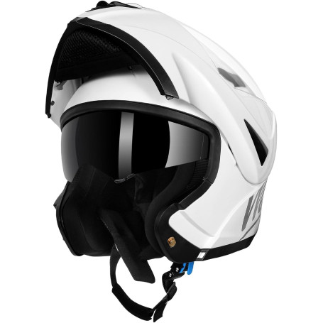 Westt Torque Casque Moto Homme Femme ECE 22.06 Casque Moto modulable mentonnière Protection intégrale Scooter Moto Integral VTT 