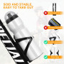 Ainiv Porte Bidon de Vélo avec Gourde Vélo 750ML, Bidon de Sport de Haute Qualité sans BPA, Blanc