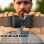 BULLIANT Ceintures Homme,Ceinture Tactique Web Ajustable Élasticité Ajustement Rapide Détachement pour Extérieur Service,Taillab
