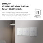 SONOFF 433MHz Télécommande RF sans fil 86 Type Panneau mural Sticky 1 Gang