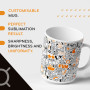 PixColor Lot de 15 tasses à sublimation en céramique blanche avec anse | Capacité de 250 ml | Boîte individuelle avec chaque tas