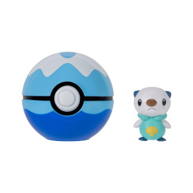Pokémon Moustillon et Poké Ball Clip ‘N’ Go - Comprend Une Figurine de Combat de 5 cm et Un Accessoire Filet Ball.