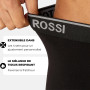 ANTONIO ROSSI (lot de 12) boxers ajustés pour hommes - Boxers pour hommes avec ceinture élastique