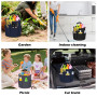 Panier De Nettoyage en Tissu Oxford, Organiseur De Nettoyage Multi-Poches, Rangement Produits Menagers Pliable, Sac De Nettoyage