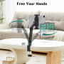 Putilsen Mount Support de Tablette Réglable 360° - Bras Double Axe Flexible et Hauteur Ajustable - Compatible iPad, Galaxy Tab, 