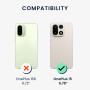 kwmobile Housse Compatible avec OnePlus 15 Coque - Étui de Protection Rigide Antichoc avec Cadre en TPU - Brun foncé