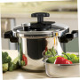 TOGEVAL Bouton de Poignée Bakélite Résistant Haute Température pour Couvercle Autocuiseur Remplacement Compatible Cocotte Instal