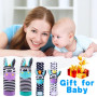 HAGOT Hochet Bebe, Poignet et Chaussettes Hochet, Jouet Bebe 0 3 6 Mois, 0-9 Mois Jouet Nouveau Né Garçon Fille