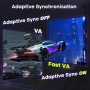 Amzfast Ecran PC Gamer Incurvé 27 Pouces - 240Hz, FHD 1920x1080, 1ms MPRT, sRGB 130%, Anti-Lumière Bleue, HDR, Adaptive Sync, HD