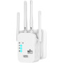 Répéteur WiFi, Amplificateur WiFi 1200 Mbps, 5GHz/2.4GHz Puissant Répéteur WiFi 4 Antennes, Port Ethernet Gigabit, WiFi Extender