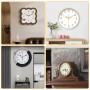 QUOTRE 10 Pièces Mécanisme Horloge Murale Mouvement D'horloge Quartz avec 10 Paires Horloge Aiguilles pour Réparation et Remplac