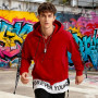 Covisoty Sweat à Capuche Homme Patchwork Pull Homme Sport Capuche Techwear Hip Hop Hiver et Automne