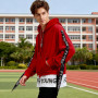 Covisoty Sweat à Capuche Homme Patchwork Pull Homme Sport Capuche Techwear Hip Hop Hiver et Automne