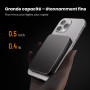 Kstime Batterie externe magnétique 10 000 mAh, design ultra fin en titane de 14 mm, chargeur portable sans fil PD20W avec entrée
