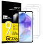 NEW'C Lot de 3, Verre Trempé pour Samsung Galaxy A55 5G Film en Protection écran efficace contre les Rayures - sans Bulles - Ult
