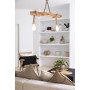 Solenzo - Lustre suspension ATLANTIQUE en bois naturel flotté 2 ampoules - style bord de mer - E27