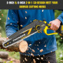 Mini tronçonneuse avec moteur brushless 1000W,8 pouces & 6 pouces tronçonneuse,lubrificateur automatique & tension de chaîne san