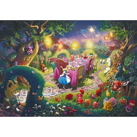 Schmidt Spiele 57398 Thomas Kinkade, Disney, Mad Hatter's Tea Party, Puzzle 6000 pièces