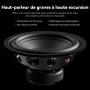 Fosi Audio SW10 Caisson de Basses 10 Pouces 500 W avec Amplificateur Intégré, Caisson de Basses Compact 10 Pouces à Amplificatio