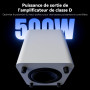 Fosi Audio SW10 Caisson de Basses 10 Pouces 500 W avec Amplificateur Intégré, Caisson de Basses Compact 10 Pouces à Amplificatio
