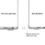 eleger Coque Non Rigide Compatible avec MacBook Pro 14 Pouces M5 M4 M3 M2 M1 Pro/Max A3434 A3112 A3185 A3401 A2918 - A2442, Vers
