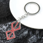 XUZOPIM Lot De 2 Collier Berserk Colliers Avec Pendentif Symbole Berserk Du Guerrier Fou De La Mythologie Viking Nordique Bijoux
