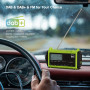 Radio Réveil Portable DAB+/DAB/FM, Solaire et Manivelle, 5000mAh Batterie Rechargeable&USB, Lumineux & Lampe Poche et Lampe de L