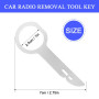 flintronic Autoradio Adaptateur Demontage, 4pcs Clé Extraction Autoradio, Outils de Démontage Autoradio en Acier Inoxydable pour