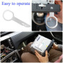 flintronic Autoradio Adaptateur Demontage, 4pcs Clé Extraction Autoradio, Outils de Démontage Autoradio en Acier Inoxydable pour