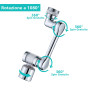 Rotation Multi-angle Mousseur Robinet Economie Eau, Economiseur D'eau pour Douche Robinet, Extension Filtre Embout Robinet, Douc